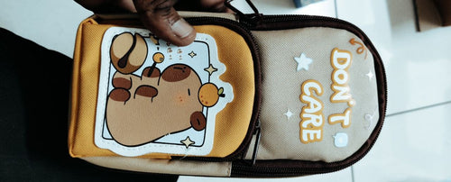 6-Layer Large Capacity Pen Pouch With 3 Compartments