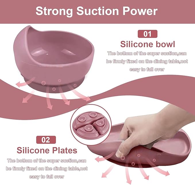 6-Piece Silicone Baby Feeding Set