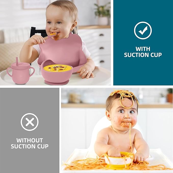 6-Piece Silicone Baby Feeding Set